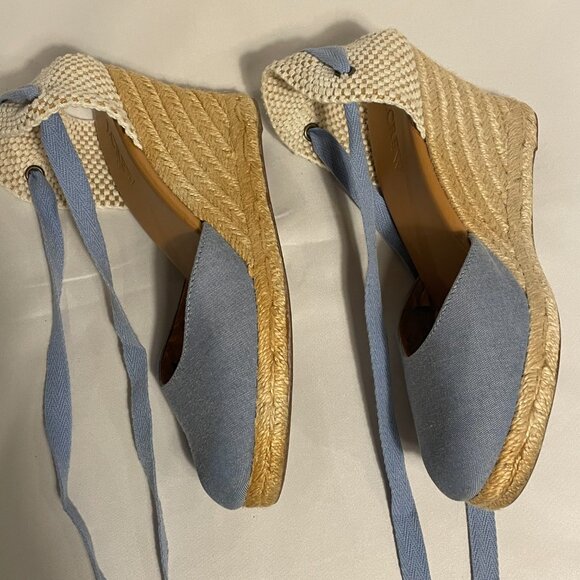 J. Crew Chambray Espadrilles Size 6 - Picture 6 of 10